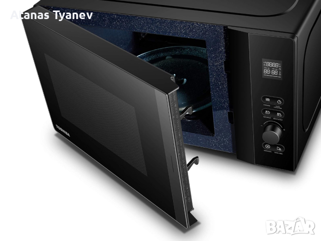 Микровълнова печка фурна Toshiba MV-AM20T(BK) 24.5см 12 прогр 20L 800W, снимка 4 - Микровълнови - 44895059