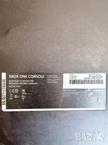 Xbox One черен + кристален контролер, снимка 3 - Xbox конзоли - 52856148