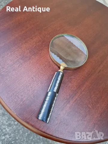 Страхотна антикварна английска лупа , снимка 1