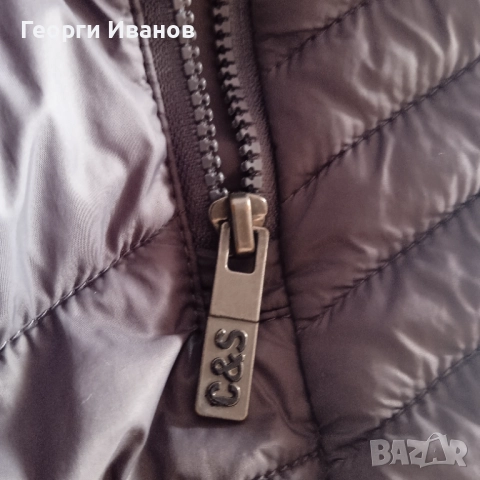 КАТО НОВО L/XL COTTON&SILK преходно яке пролет-есен бомбър puffer jacket, снимка 6 - Якета - 52719612
