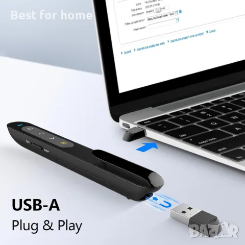 Дистанционно за презентации ,презентатор, снимка 4 - Друга електроника - 49633859