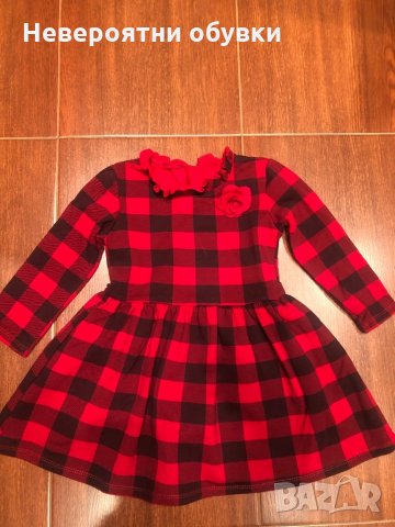 Детска червена рокля, снимка 1