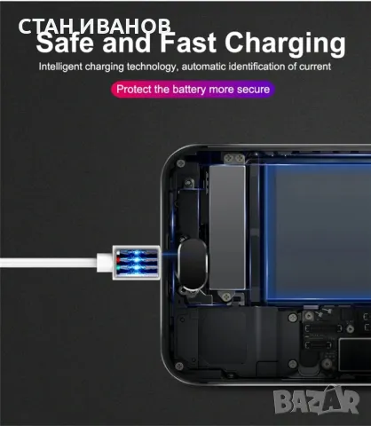 Кабел Micro USB 1TECH JYS-003M, 5A, 1 метър, Бял, снимка 13 - USB кабели - 47704164