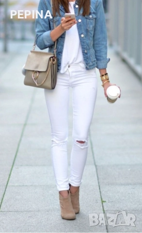 Дамско дънково яке, снимка 2 - Якета - 47663009