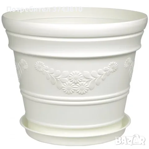 Саксия с подложка Ф380 - 21л     M372