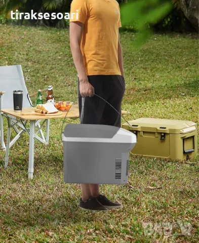 Електрическа хладилна кутия 8L за автомобил, каравна, кемпер, 12V 220V, снимка 8 - Аксесоари и консумативи - 50210701