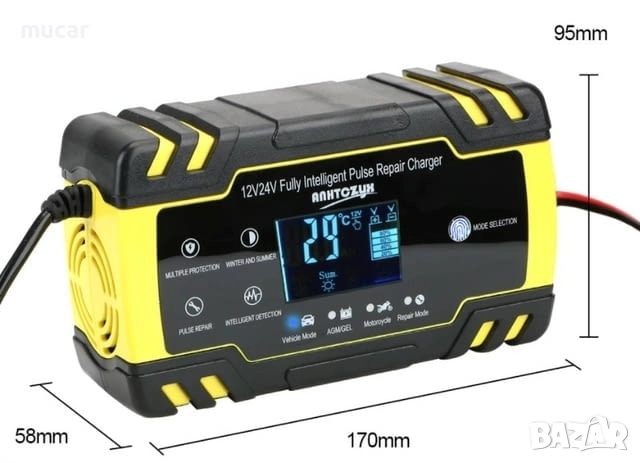 Зарядно устройство 12V/24V 8A импулсно, снимка 8 - Части - 33804752