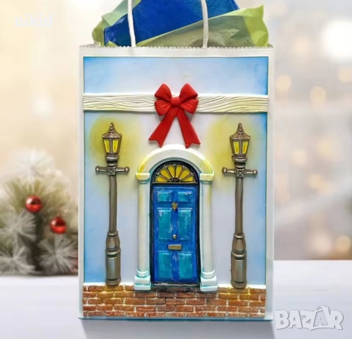 Улична нощна лампа фенер силиконов молд форма фондан шоколад гипс декор, снимка 3 - Форми - 51572696