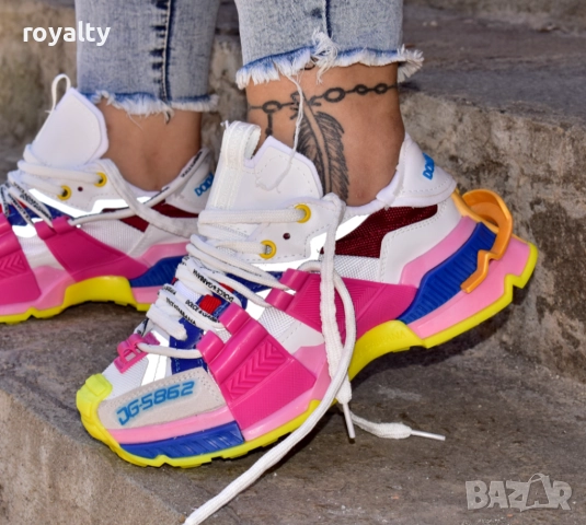 Дамски сникърси-Dolce&Gabbana- Цветни