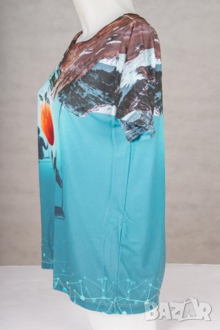 Дамска тениска с принт марка Mr. Gugu & Miss Go - L, снимка 2 - Тениски - 37516159