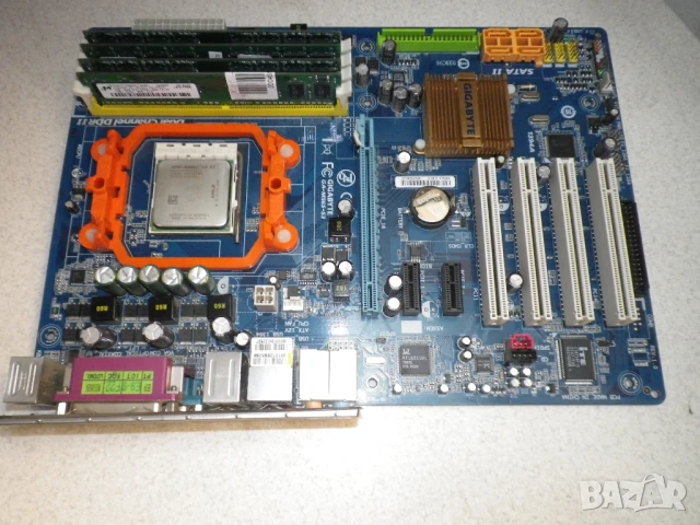 Двуядрен комплект Gigabyte GA-M56S-S3/AMD Athlon 64x2 4600/4GB , снимка 4 - Дънни платки - 51080936