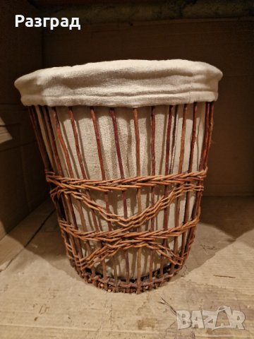 Плетен кош с капак за пране , снимка 6 - Други стоки за дома - 43154315