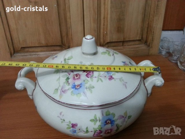 Стар български порцелан супник, снимка 8 - Антикварни и старинни предмети - 34804648