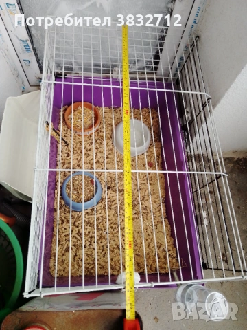 Продавам клетка за декоративни зайчета и други гризачи обзаведена с всичко необходимо доскоро беше и, снимка 3 - Декорация за дома - 53451725