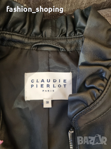 Дамско кожено яке Claudie Pierlot Paris, размер 38, снимка 10 - Якета - 51864202