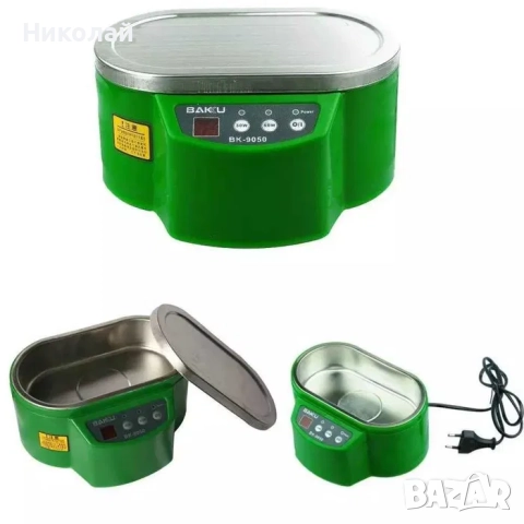 Ултразвукова вана BAKU BK9030 с метален капак, еднорежимна 30W, 0.7L, снимка 3 - Друга електроника - 52280381