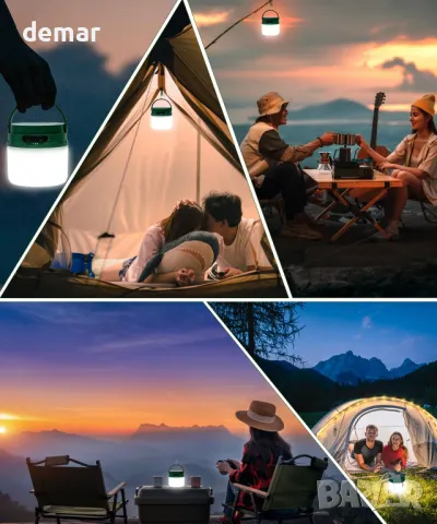 Къмпинг гирлянди - 2 в 1 соларни и USB акумулаторни, 3600mAh, 8 режима, водоустойчиви, 12 метра, снимка 7 - Лед осветление - 50290085