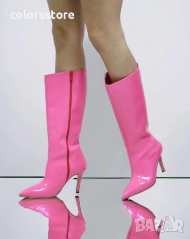 Ботуши на ток - розов лак - SR10