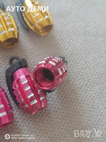 Качествени капачки за вентили винтили на гуми гранати за кола автомобил джип ван мотор колело, снимка 8 - Аксесоари и консумативи - 37450115