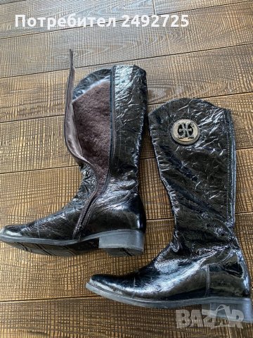 ✅зимни ботуши естествен лак, Италия , снимка 1