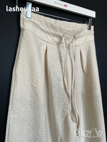 Дамски ленен панталон, снимка 4 - Панталони - 53556968