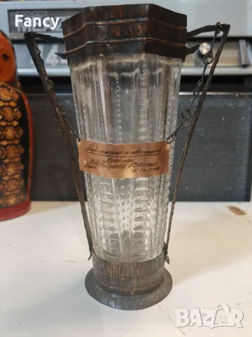 Стара спортна купа/стъкло и мед, снимка 2 - Други ценни предмети - 48200817