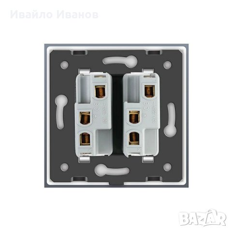 Контакт със панел от термостъкло, вариант с 2×USB или TV+NET или с WIFI контрол, снимка 11 - Друга електроника - 26608152