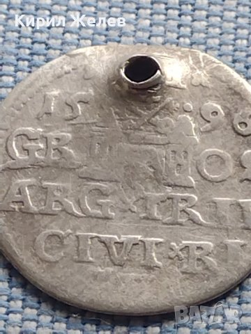 Сребърна монета 3 гроша 1596г. Сигизмунд трети ПОЛША 28460, снимка 9 - Нумизматика и бонистика - 42969893