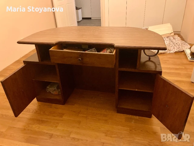 Масивно бюро арт деко, снимка 2 - Антикварни и старинни предмети - 50915069