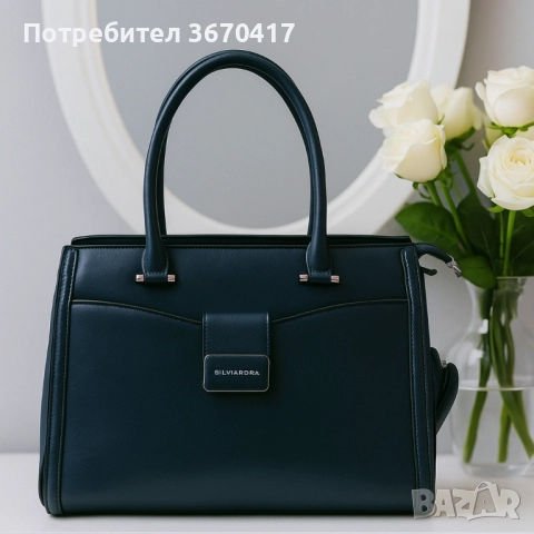 Дамска елегантна чанта, Silviarosa, снимка 5 - Чанти - 52297505