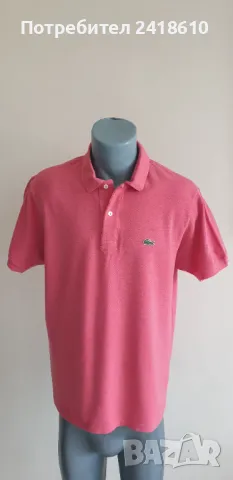 Lacoste Classic Fit Pique Cotton Mens Size 5 - L ОРИГИНАЛ! Мъжка Тениска!, снимка 2 - Тениски - 47295893