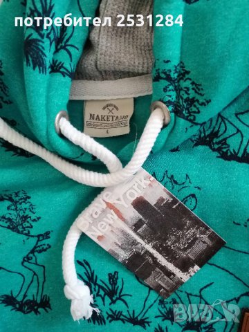 НОВИ ефектна червена блуза с надпис и суичър, снимка 8 - Детски Блузи и туники - 32585375