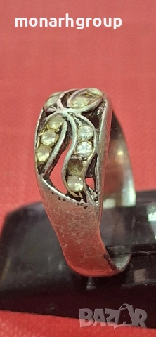 Сребърен пръстен, снимка 3 - Пръстени - 52655744