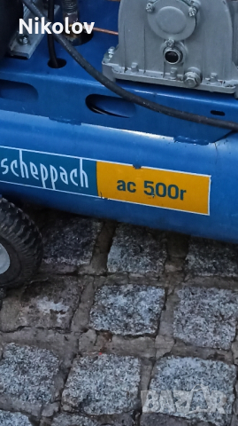 Трифазен компресор scheppach ac 500r, снимка 3 - Компресори - 44852081