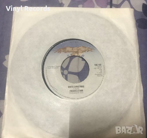 Freddie Starr ‎– White Christmas, Vinyl, 7", снимка 1 - Грамофонни плочи - 38711791
