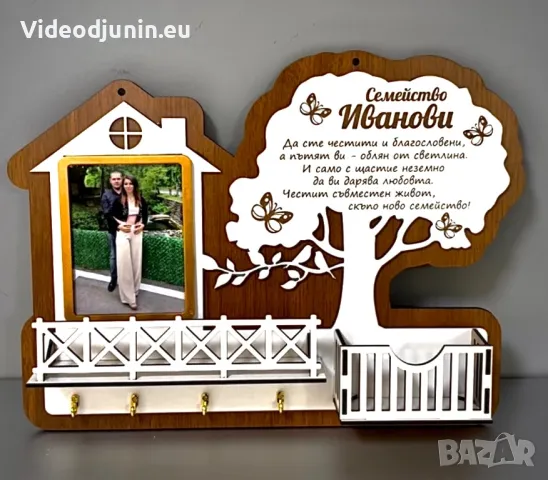 Поставка за ключове, снимка 3 - Сувенири от дърво - 47816451