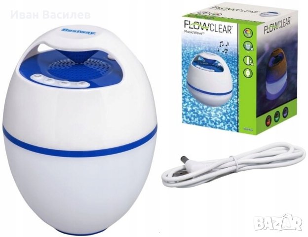 Дискотека във вашия басейн-Колонка bluetooth с LED светлини водоустойчива