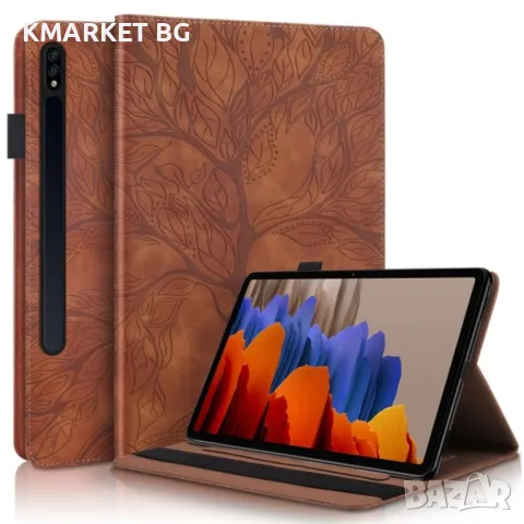 Samsung Galaxy Tab S9+Life Tree Series Кожен Калъф и Протектор, снимка 4 - Калъфи, кейсове - 48105727