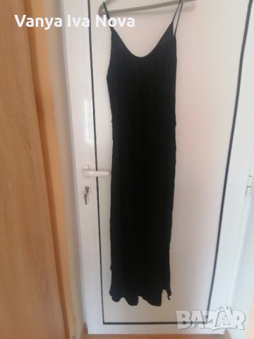 H&M дълга черна рокля