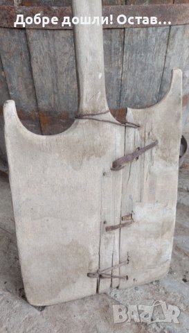 Фурнаджийска стара дървена лопата 160 см за механа или др., снимка 4 - Декорация за дома - 43307653