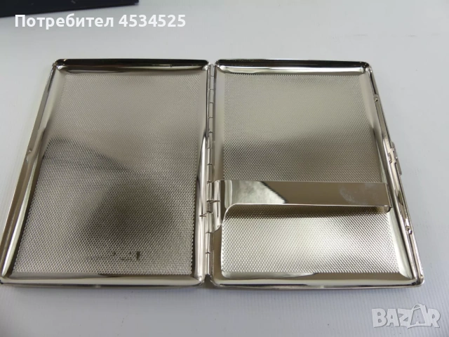 Табакера Ben Sherman – метална, с огледална повърхност, с оригинална кутия, снимка 3 - Антикварни и старинни предмети - 53260303