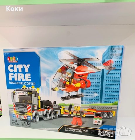 Лего конструктор 🚕 CITY FIRE 🔥 🚒 JDLT 412 части, снимка 1