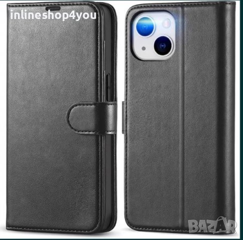 Кожен Калъф Тип Тефтер за Apple iPhone 14 / 14 Pro / Max / 13, снимка 1