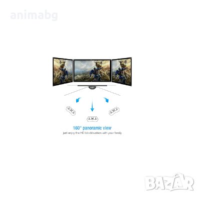 ANIMABG Проекторен екран 60 инча, 16:9 HD, Ярък, Размери 133CM*75CM, Лесен за монтиране, снимка 6 - Други стоки за дома - 43840223