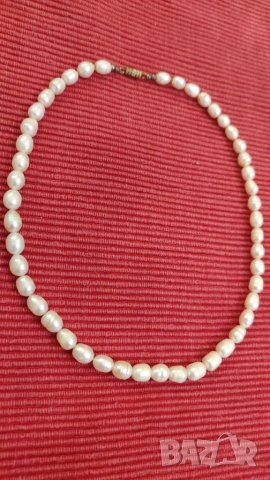 Старо колие, гердан, огърлица от естествени перли. , снимка 2 - Колиета, медальони, синджири - 40696675