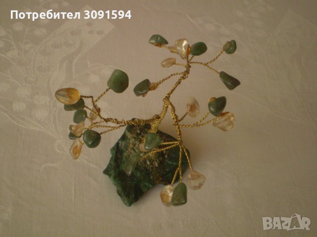 Декоративно дърво от полускъпоценни камъни Ахат, снимка 7 - Антикварни и старинни предмети - 38563703