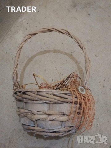 декоративна плетена кошничка кош кашпа, снимка 2 - Други - 28663925