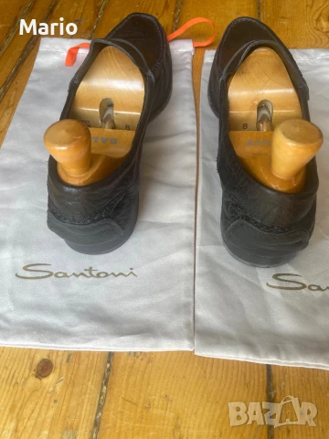 Santoni мъжки обувки 44, снимка 4 - Мокасини - 51083186