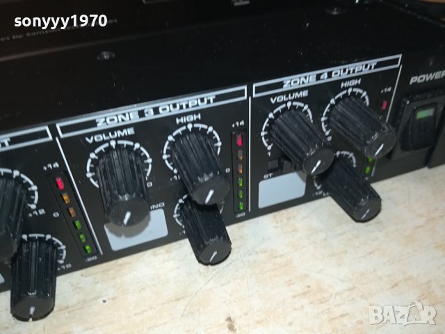 SAMSON S ZONE 4 CHANNEL/4 ZONE MIXER-SWISS LK1EWC1312232008, снимка 7 - Ресийвъри, усилватели, смесителни пултове - 43400288