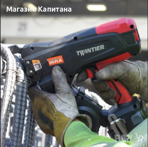 Акумулаторна машина за връзване на арматура MAX TWINTIER RB611T, Япония, снимка 2 - Други машини и части - 49931727